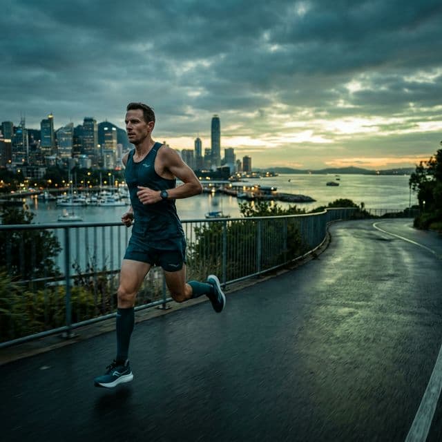 Runner hitting a new personal best